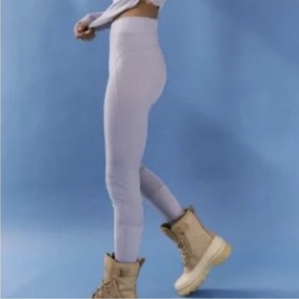 NWT FREE PEOPLE MOVEMENT Women's L Peacock Moonlight Base Layer Wool Blend Pants